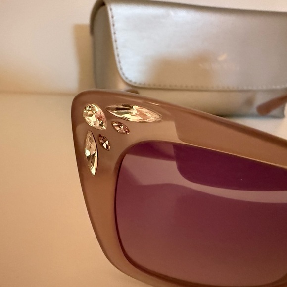 Swarovski Lilac Sunglasses with Crystal Details - Picture 4 of 7